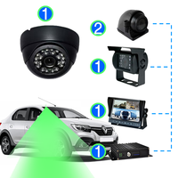Système DVR mobile 4 canaux |   Disques durs et SSD antichoc compatibles |   Système de surveillance de sécurité pour bus scolaires et véhicules de transport, compatible avec une large plage de tension 9-36V
