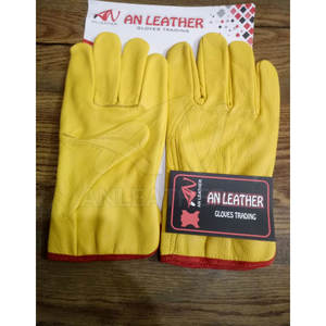 ถุงมือนิรภัยสำหรับขับรถกลางแจ้งแบบลำลองดีไซน์สุดพิเศษจากปากีสถานถุงมือหนังหน้าจอสัมผัสระบายอากาศได้ดีกันสารเคมี - Product Image 4