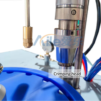 Table rotative pneumatique automatique Aile MDI, petite machine de remplissage de flacons avec moteur pour cosmétiques et inhalateurs pour l'asthme