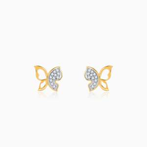 Pendientes de oro con diamantes Vlinder - Product Image 4