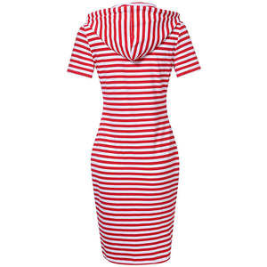 Personalizado de manga corta Casual hasta la rodilla señoras vestidos de carrera precio barato algodón suelto Oficina mujeres vestidos de carrera - Product Image 4