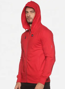 Sweat-shirt à capuche zippé pour homme, nouveau style streetwear décontracté, uni, toutes couleurs, design personnalisé - Product Image 3