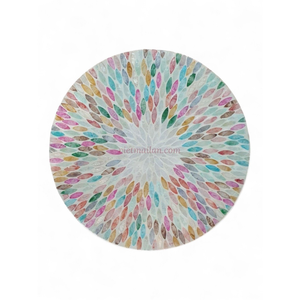 Natural Mother of Pearl <b>Placemats</b> for Everyday <b>Dining</b> <b>Table</b> Styling and Home Decor Crafted from Shell From Vietnam - Product Image 1