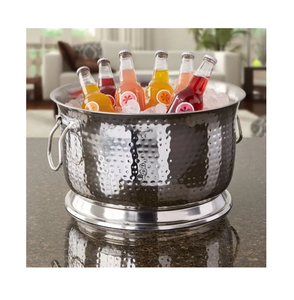 ถังแช่เบียร์และน้ำแข็งสแตนเลสทันสมัย สวยงาม เป็นมิตรกับสิ่งแวดล้อม พกพาสะดวก สำหรับงานปาร์ตี้ ความจุ 3 ลิตร ปรับขนาดได้ - Product Image 1