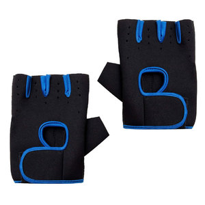 Guantes altos de medio dedo para hombre, transpirables, de cuero ventilado, antideslizantes, para gimnasio, venta al por mayor, Fitness, carreras, bicicleta, ciclismo - Product Image 1