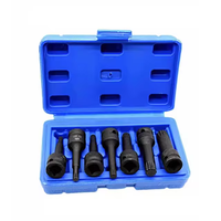 8 buah Hex Driver 1/2 inci Impact Socket Set H5-H16 metrik Impact soket peralatan mobil Kit soket Impact Herramientas