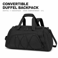 Sac de sport multi-usage, sac de voyage, sac à dos de sport avec poche pour chaussures, sac de week-end 30L, sac à dos de voyage d'affaires