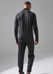 Ensemble de survêtement pour hommes en plein air 2 pièces vêtements de fitness survêtement demi fermeture éclair sweat et pantalon vêtements actifs survêtement pour hommes - Product Image 5