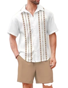 Camisa Casual de Manga Larga para Hombre, Color Sólido, Talla Grande, Cuello Alto, 100% Algodón Satinado, Resistente a las Arrugas, Transpirable - Product Image 1