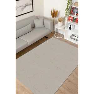 Alfombras Depot Cream Modern Akasya AK007 100% Alfombra acrílica No cobertizo Fácil de limpiar Durable para dormitorio Estudio y habitación de niños - Product Image 1