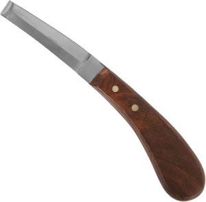 Cuchillo para Cascos con Mango de Madera, Herramienta de Recorte, Instrumento Veterinario para el Cuidado y Corte de Cascos de Caballos - Product Image 2
