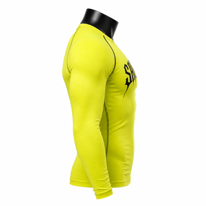 Camiseta de Compresión de Manga Larga Personalizada para Hombre, Secado Rápido, Protección UV, Elástica, para Gimnasio, Fitness, Entrenamiento, OEM - Product Image 4