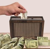 Proveedor a granel, mejor precio, Banco de dinero de madera, caja de dinero Gullak, fabricante de Banco de efectivo