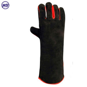 Matériau en cuir OEM ODM meilleur Design 2023 léger couverture complète des doigts hommes femmes vêtements de sécurité gants de soudage - Product Image 3