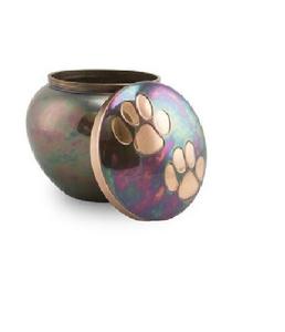 Urna para mascotas Odyssey, urna funeraria grabada a mano en blanco perla para cenizas de mascotas, urnas de cremación blancas de recuerdo - Product Image 4