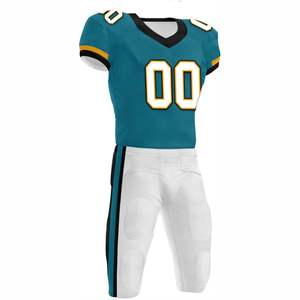 Uniforme de football américain à manches courtes respirant personnalisé pour équipe internationale de conception nouvelle et haute performance - Product Image 3