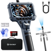 Endoscope industriel avec écran HD 1080p à double objectif, adapté à une variété d'inspections de canalisations, avec capacités de direction