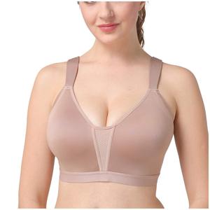 Soutien-gorge de sport personnalisé pour femme avec logo, dos nageur en maille, bonnets fixes à crochets, maintien élevé, séchage rapide, idéal pour le Pilates, la course, le yoga et la gym, pour filles - Product Image 5