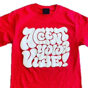 Camiseta de hombre con estampado puff, diseño moderno, disponible en todos los colores, 100% algodón transpirable, corte holgado y suave. - Product Image 2