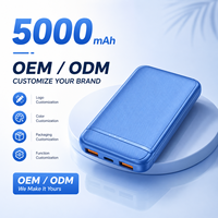 Cargadores Portátiles Inteligentes de 20W con Capacidad de 5K y Carga Rápida para Teléfonos, 5000 mAh, Carga Rápida para Android, Servicio de Logotipo OEM ODM y Empaque