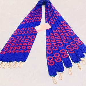 Sangles de sac perlées élégantes brodées à la main Concert paillettes détachables sangles de sac perlées sangles de sac artisanales indiennes - Product Image 2