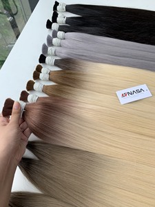 Factory Price Vietnamese Virgin Hair Hanoi High Quality Full Cuticle Super Double Drawn Ombre 40-70cm - Product Image 4