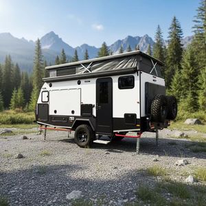 Remolque de Lujo Todoterreno 4x4 para Campamento, Caravana Plegable con Tienda de Campaña Inflable y Cocina Deslizable - Product Image 2