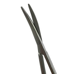 Ciseaux de dissection vétérinaires Metzenbaum Premium 2026, 7 pouces, lames droites et courbées bleues, instrument manuel à bout arrondi - Product Image 6