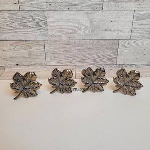 Anillos de Servilleta Ecológicos con Diseño de Hoja, Metal Galvanizado, Accesorios de Decoración para Mesa de Restaurante, Regalos para Cenas Elegantes - Product Image 5
