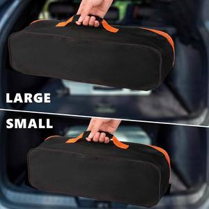 Sac à outils Oxford imperméable en vente flash |   Lot de 3 petites pochettes organisatrices à large ouverture |   Sacs de rangement à fermeture éclair robustes pour électriciens - Product Image 6