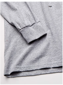 Camiseta de manga larga de algodón para hombre, camisetas 100% de algodón con tu Logo y diseño - Product Image 3