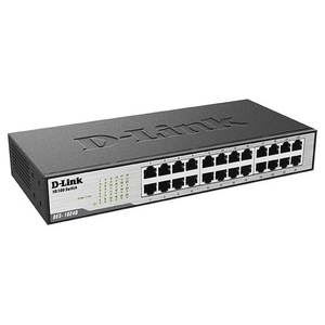 Commutateur réseau non géré D-Link DES 1024D Fast Ethernet 100 Mbps 24 ports SMB en noir, modèle 0440145 - Product Image 2