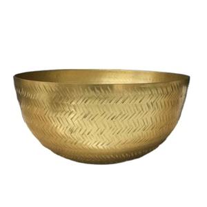 Tazón de comida de forma redonda de diseño Vintage, tazón de comida de gran tamaño de metal, tazón de Mesa de la mejor calidad, tazón para servir comida - Product Image 1