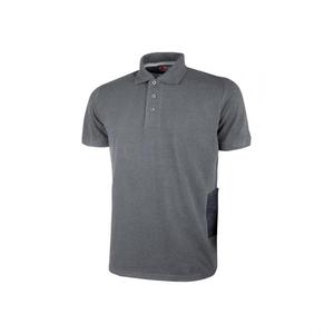 Camisa de trabajo con cuello de piqué de polialgodón de meteorito gris de Gap para mujer, paquete múltiple - Product Image 1
