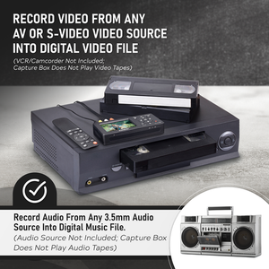 SoundBeast Video Capture <b>Box</b> 2.0 Record Video & Audio from VCR, VHS, AV, RCA, S-Video, Hi8, Camcorder, DVD, Cassette Tape - Product Image 3