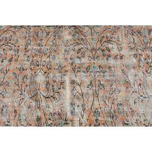 Turkish <b>Rug</b>, <b>Runner</b> 3x8.8 ft <b>Rug</b>, Brown Floral <b>Rug</b> - Product Image 4