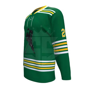Maillot de hockey sur glace à bas prix Dernière conception Maillot de hockey sur glace de couleur unie pour les jeunes - Product Image 5