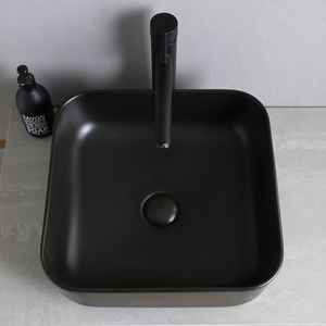 Mueble de Baño Suspendido en Pared KOS de 120 cm con Lavabo Cuadrado Negro Mate, Muebles de Baño Modernos - Product Image 5