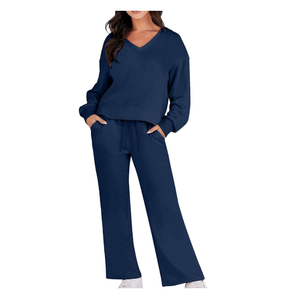 ชุดวอร์มฤดูหนาวสไตล์ไม่เหมือนใครของผู้หญิงชุดออกกำลังกายแบบลำลองชุดออกกำลังกายในยิมเทคนิคการพิมพ์ขนาด XL โลโก้ออกแบบล่าสุด - Product Image 1