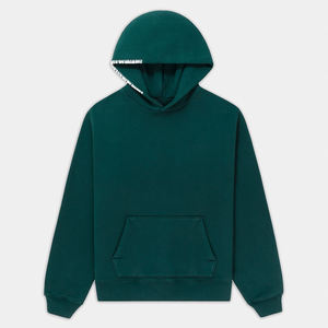 Sweat-shirt à capuche pour homme, 100% coton, hiver, logo personnalisé, broderie 3D, poche, épaules tombantes, coupe classique, pull-over - Product Image 1