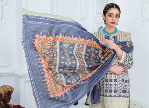 Costumes pour dames élégantes en coton/pelouse Shalwar Kameez Plus Size Brodé Pakistanais Salwar Kameez Solid Design Kameez Shalwar - Product Image 5