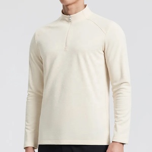 Vêtements d'entraînement extérieur à faible MOQ, prix de gros, pulls de performance pour la course, hauts athlétiques à quart de zip, vestes de sport à quart de zip - Product Image 1