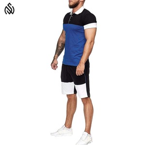 Conjuntos de verano de diseñador para hombres en Pakistán Conjunto corto de polo de algodón Conjunto de verano informal - Product Image 5