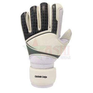 Gants de gardien de but de football en cuir pour l'extérieur avec sangle de poignet à adhérence améliorée, support réglable, antidérapant et coupe-vent - Product Image 2