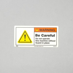 Advertencia: Precaución, la máquina puede arrancar automáticamente. Manténgase alejado. Etiqueta de seguridad industrial M19, peligro de automatización, etiqueta de cumplimiento. - Product Image 3