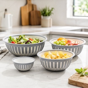 Afossa Modern Eco-Friendly BPA Free Heat Resistant <b>Plastic</b> Bowl Set 4 Pcs 450ml 1600ml 3600ml 5600ml for <b>Kitchen</b> Commercial Use - Product Image 6