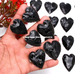 Figurine de pierres précieuses coeur en opale à la main de qualité supérieure avec une vraie touche d'agate de Muntaha-Meilleure vente en gros - Product Image 6