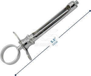 Cánula de seguridad profesional Manual de acero inoxidable de alta calidad, jeringa Dental autoaspirante, instrumentos quirúrgicos reutilizables CE - Product Image 5