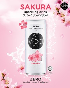 ZERO Sugar Halal Beverages Sparkling Sakura Soda Carbonated Vitamin <b>C</b> Drink Certified Halal Drinks Zero Calories Zero Fat - Product Image 5