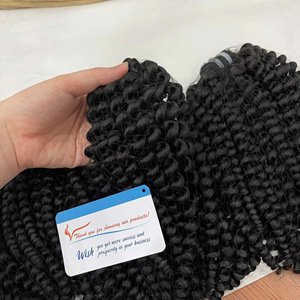 ผมต่อแบบเวียดนามเรมี่บริสุทธิ์100% หรูหราผมหยิกสีดำธรรมชาติ - Product Image 1